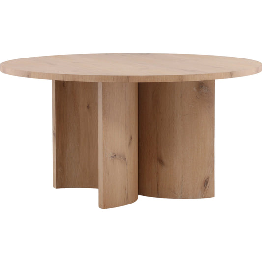 Lia Dining Table by Arch & Plane in light natural. Made from oak wood, oak veneer in a unique style.
