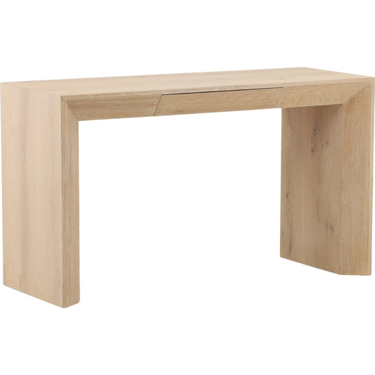 Oakford Desk by Arch & Plane in light natural. Made from oak veneer in a unique style.