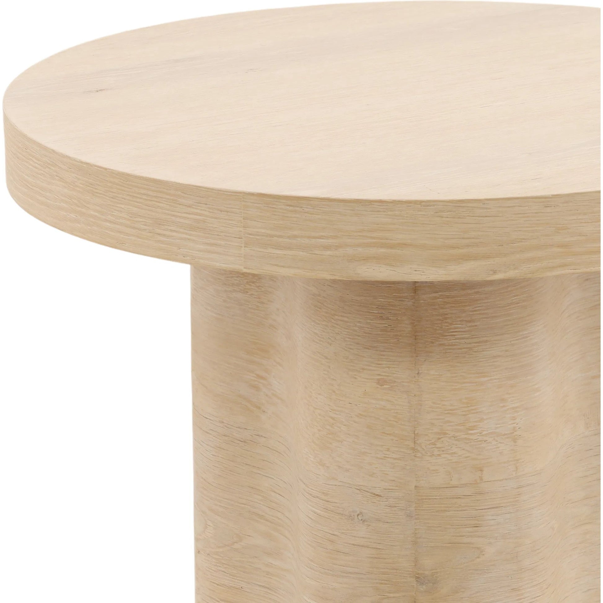 Kyrell Side Table by Arch & Plane in light natural. Made from oak veneer in a unique style.