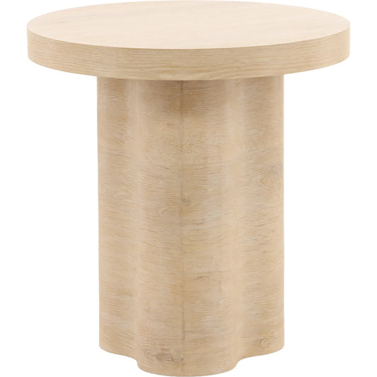 Kyrell Side Table by Arch & Plane in light natural. Made from oak veneer in a unique style.