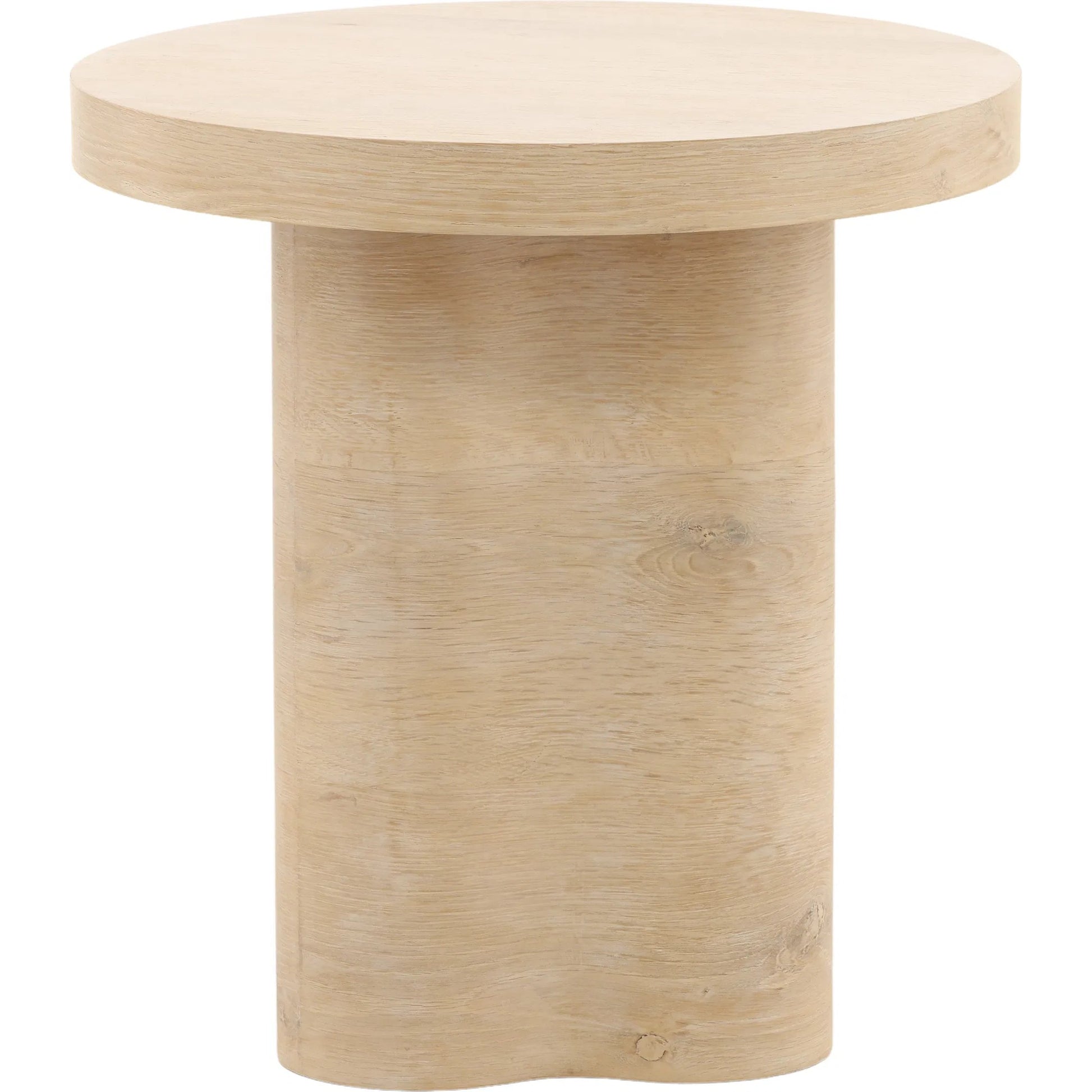 Kyrell Side Table by Arch & Plane in light natural. Made from oak veneer in a unique style.