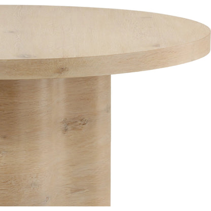 Kyrell Dining Table by Arch & Plane in light natural. Made from oak veneer in a unique style.