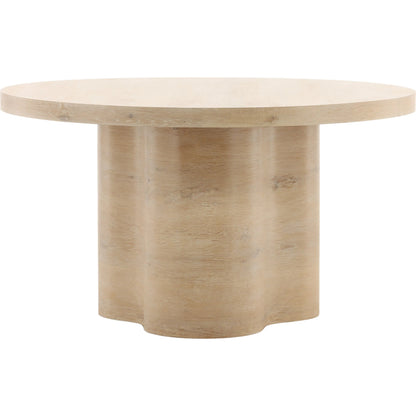 Kyrell Dining Table by Arch & Plane in light natural. Made from oak veneer in a unique style.