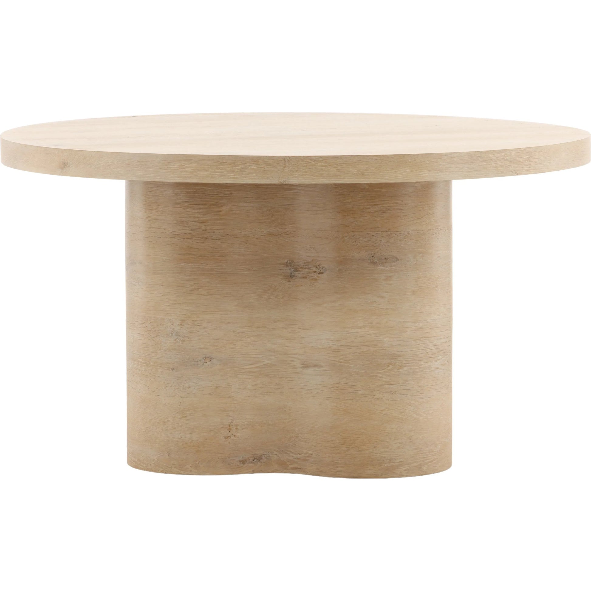 Kyrell Dining Table by Arch & Plane in light natural. Made from oak veneer in a unique style.