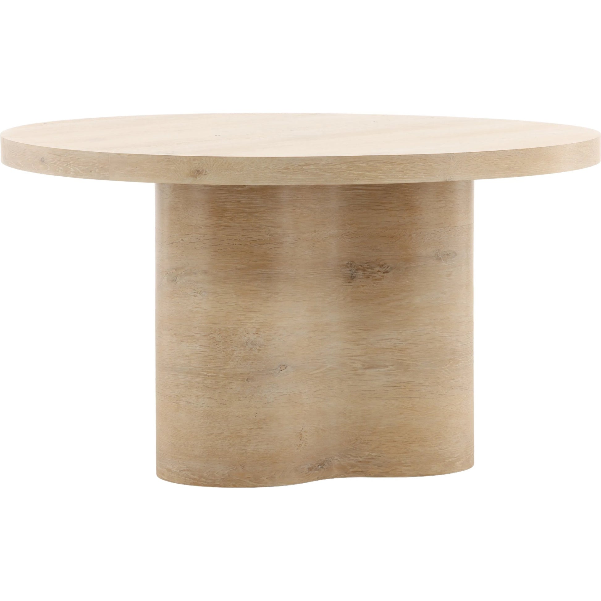 Kyrell Dining Table by Arch & Plane in light natural. Made from oak veneer in a unique style.