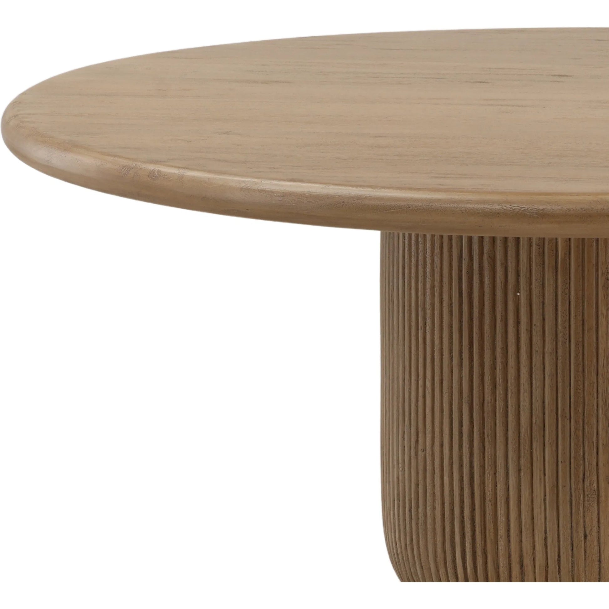 Stefanie Dining Table by Arch & Plane in natural. Made from mango wood in a transitional style.