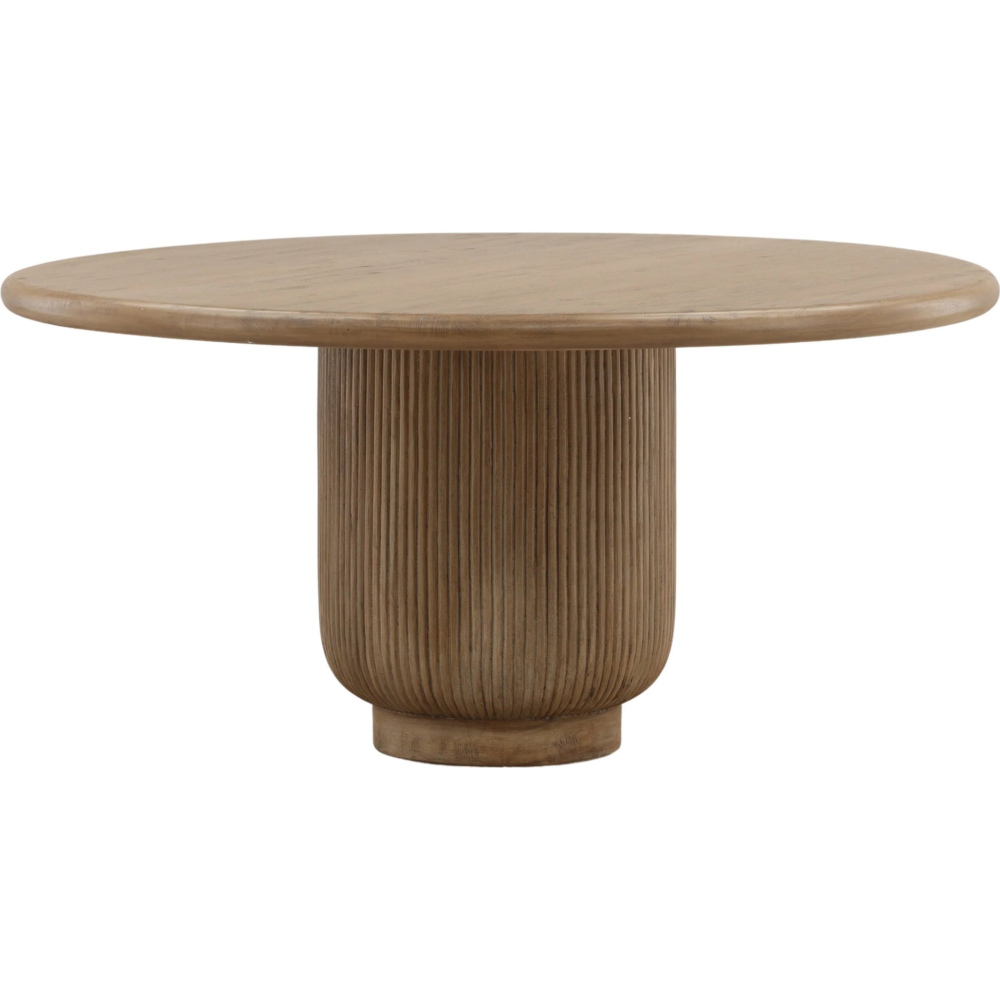 Stefanie Dining Table by Arch & Plane in natural. Made from mango wood in a transitional style.