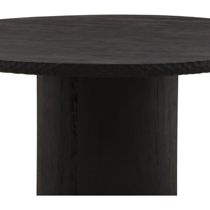 Camryn Dining Table by Arch & Plane in black. Made from mango wood in a unique style.
