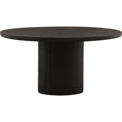 Camryn Dining Table by Arch & Plane in black. Made from mango wood in a unique style.