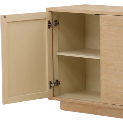 Danette Sideboard by Arch & Plane in light natural. Made from oak veneer in a unique style.