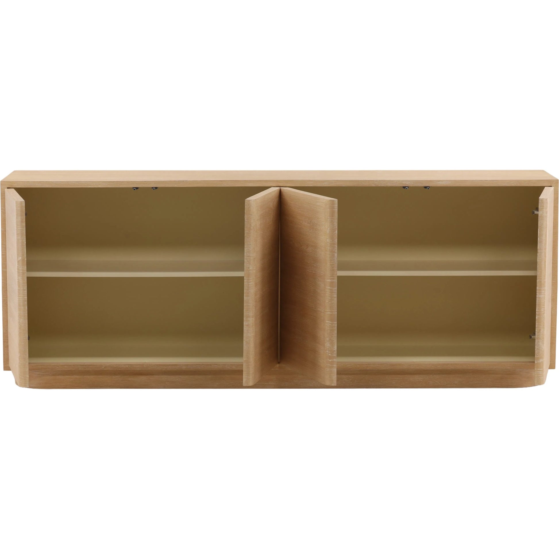 Danette Sideboard by Arch & Plane in light natural. Made from oak veneer in a unique style.