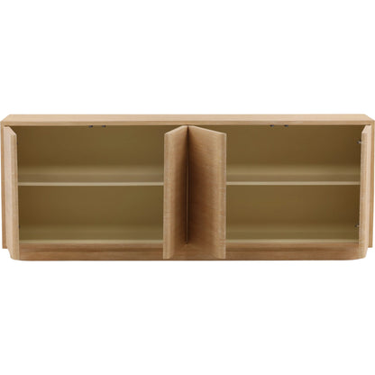 Danette Sideboard by Arch & Plane in light natural. Made from oak veneer in a unique style.