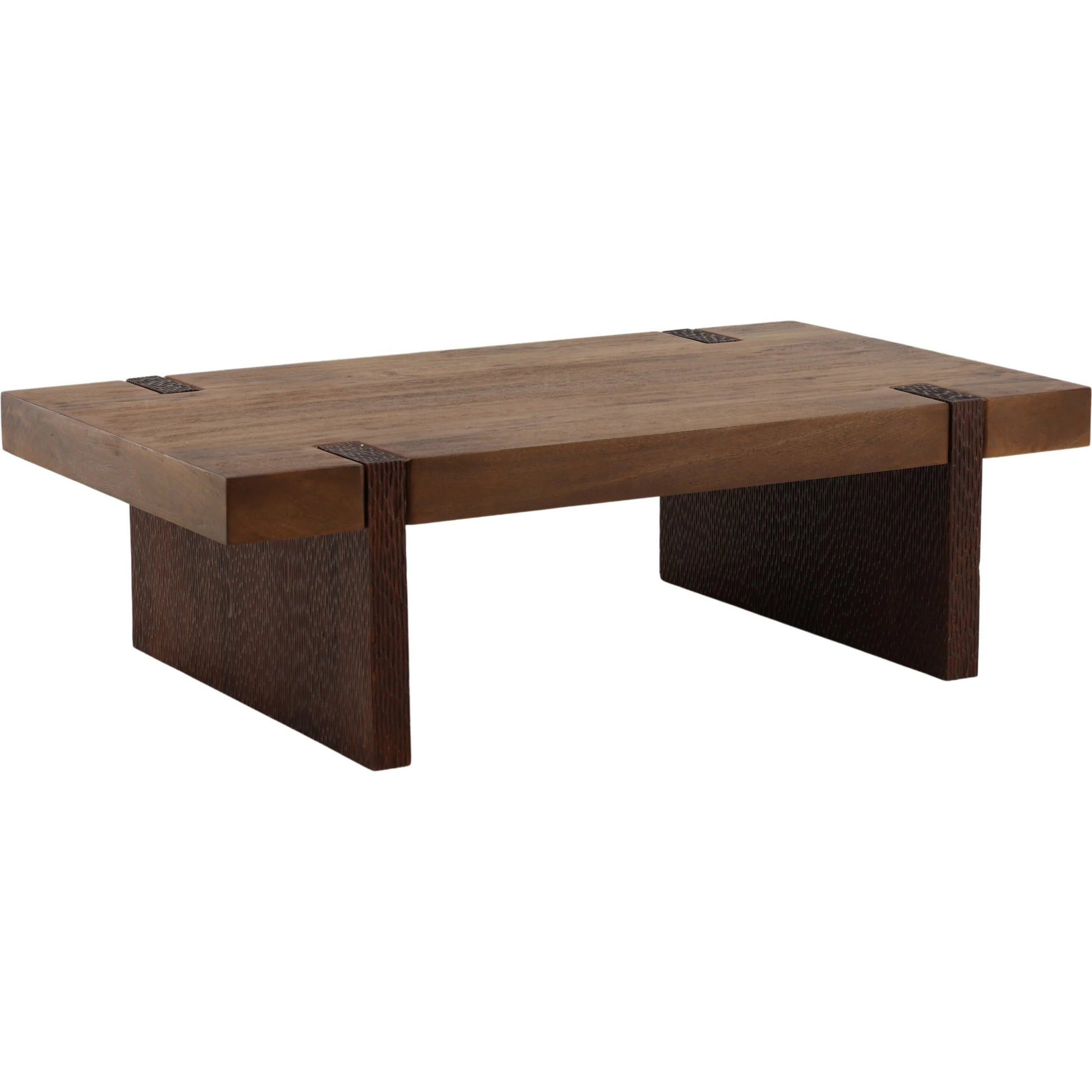 Elsie Coffee Table by Arch & Plane in brown. Made from mango wood in a unique style.