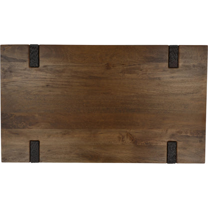 Elsie Coffee Table by Arch & Plane in brown. Made from mango wood in a unique style.