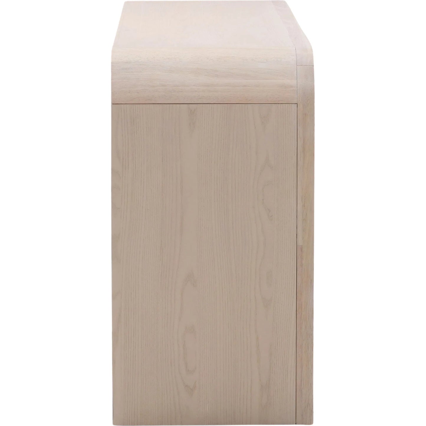 003 SI-2350585 | Additional Silo | Rene Dresser by Arch & Plane in bleach natural, black handles. Made from rubber wood, oak veneer in a transitional style.