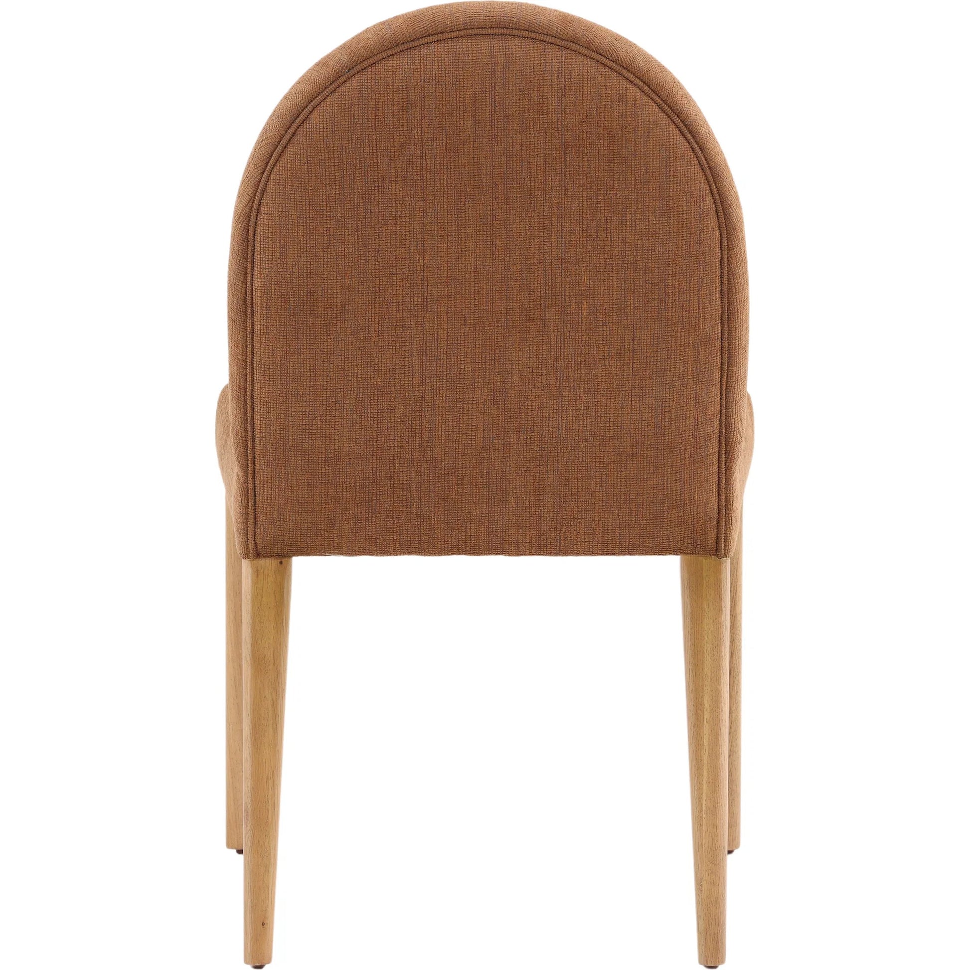 Otho Dining Chair (Set of 2) by Arch & Plane in brown. Made from chenille fabric, solid oak wood in a transitional style.