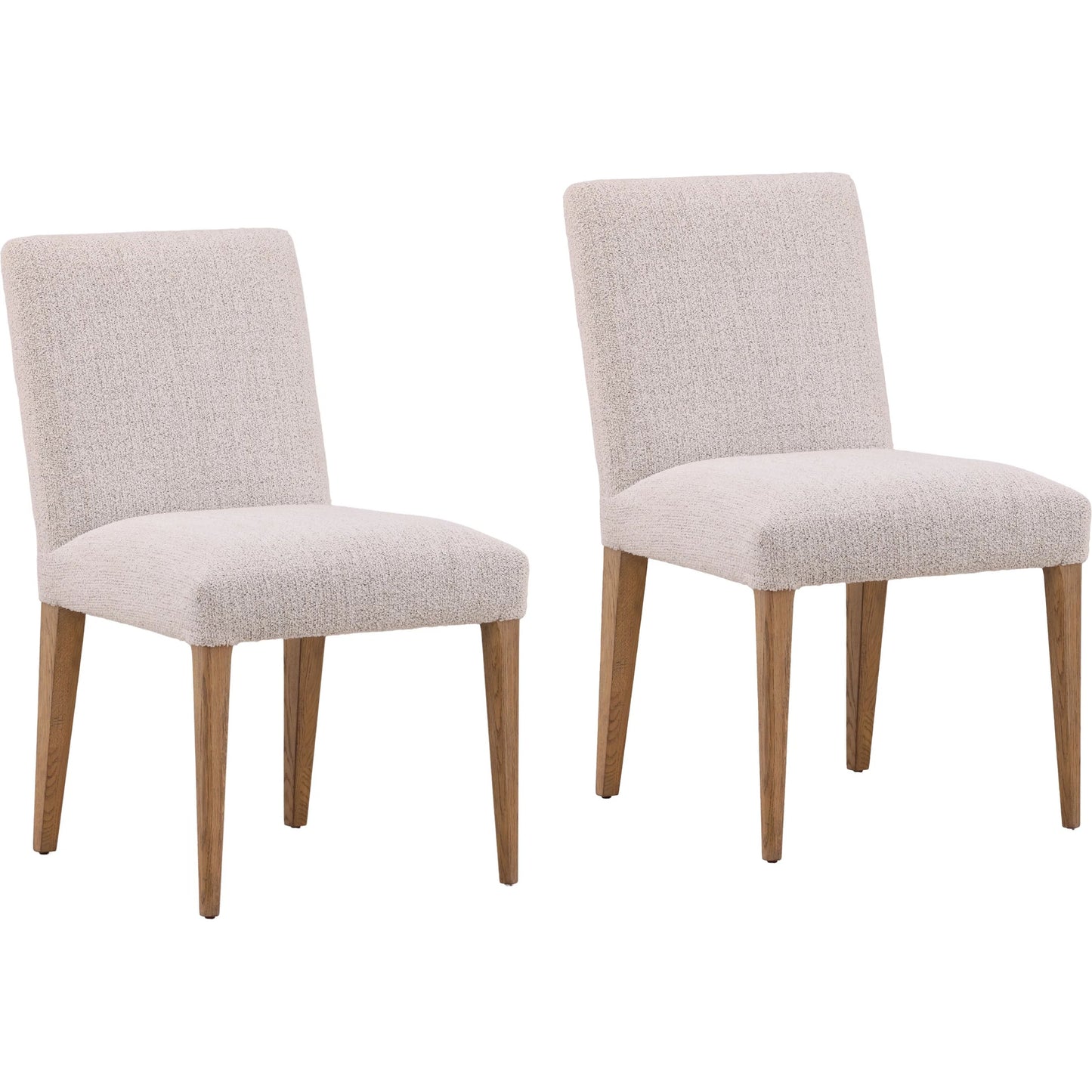 001 SI-2532823 | Primary Silo | Ruben Dining Chair (Set of 2) by Arch & Plane in taupe, natural. Made from boucle fabric, oak wood in a unique style.