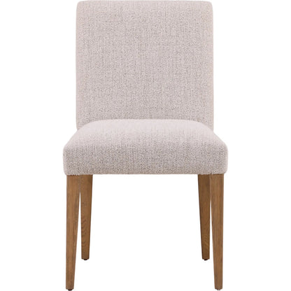 Ruben Dining Chair (Set of 2) by Arch & Plane in taupe, natural. Made from boucle fabric, oak wood in a unique style.