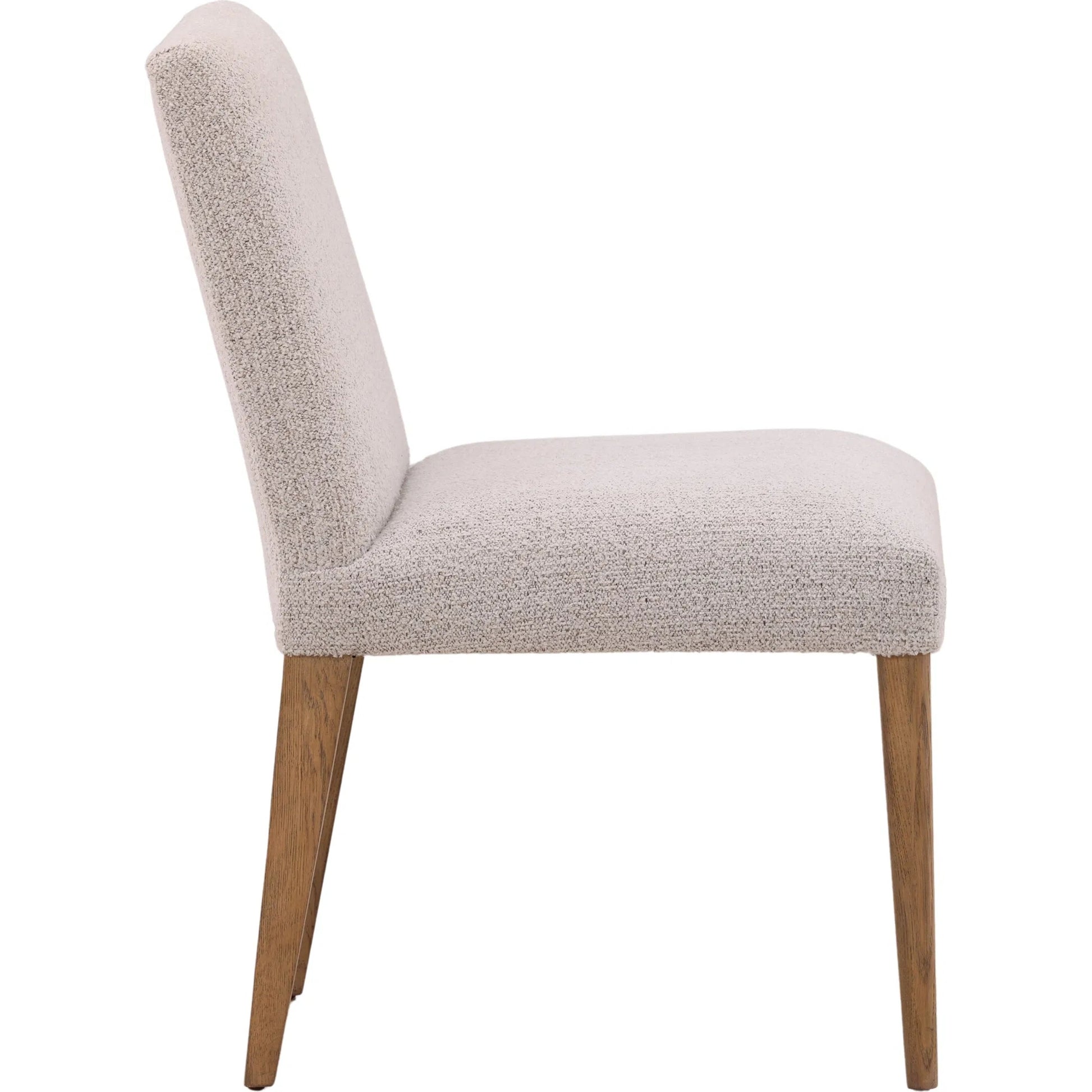 Ruben Dining Chair (Set of 2) by Arch & Plane in taupe, natural. Made from boucle fabric, oak wood in a unique style.