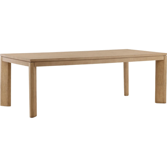 Kirsten Dining Table by Arch & Plane in natural. Made from rubberwood, oak veneer in a unique style.