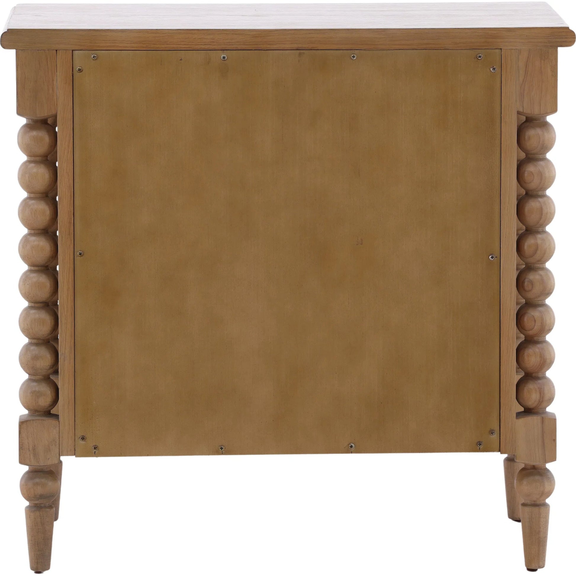 Marcellina Nightstand by Arch & Plane in natural. Made from rubber wood, oak veneer in a transitional style.