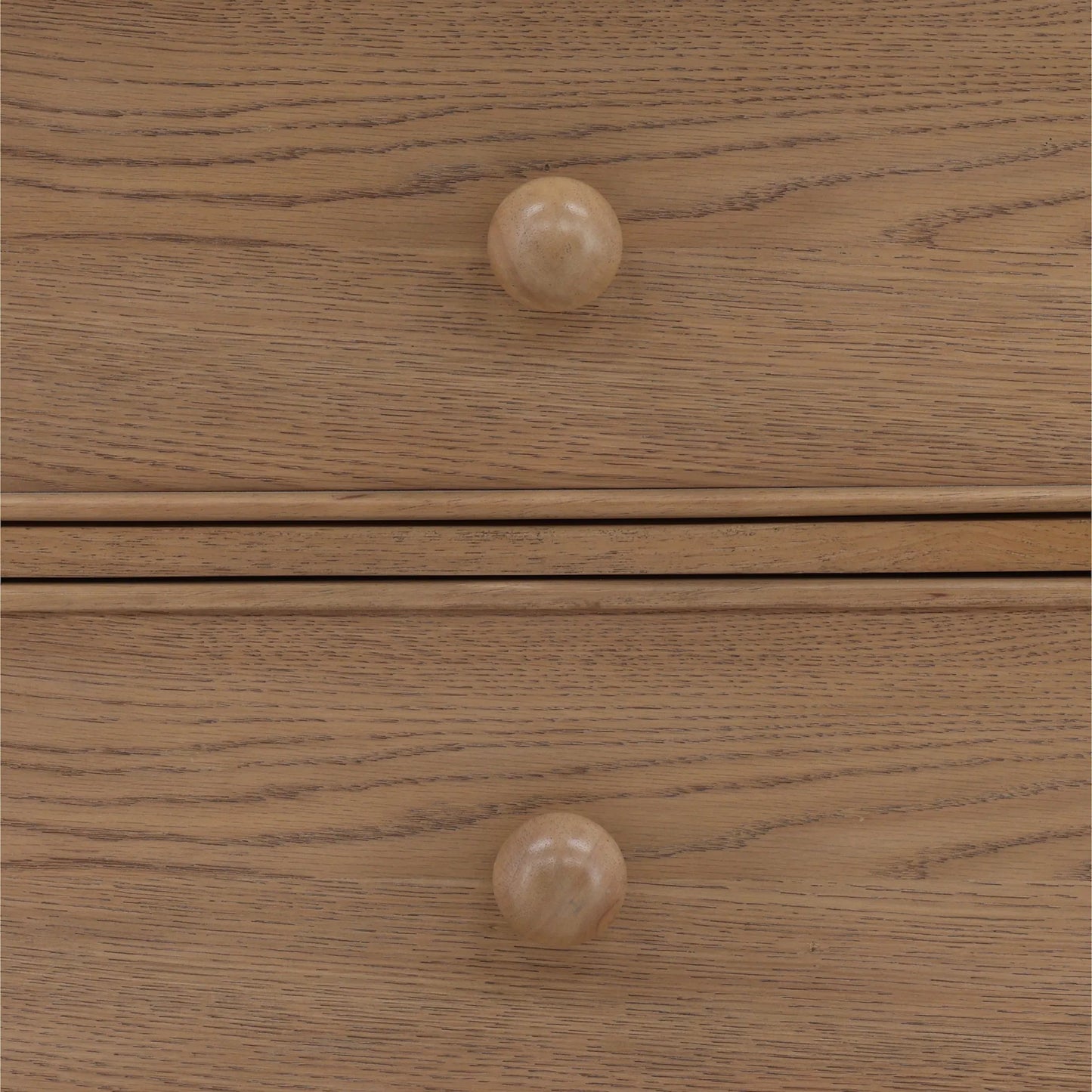 007 SI-2440520 | Closeup | Marcellina Nightstand by Arch & Plane in natural. Made from rubber wood, oak veneer in a transitional style.