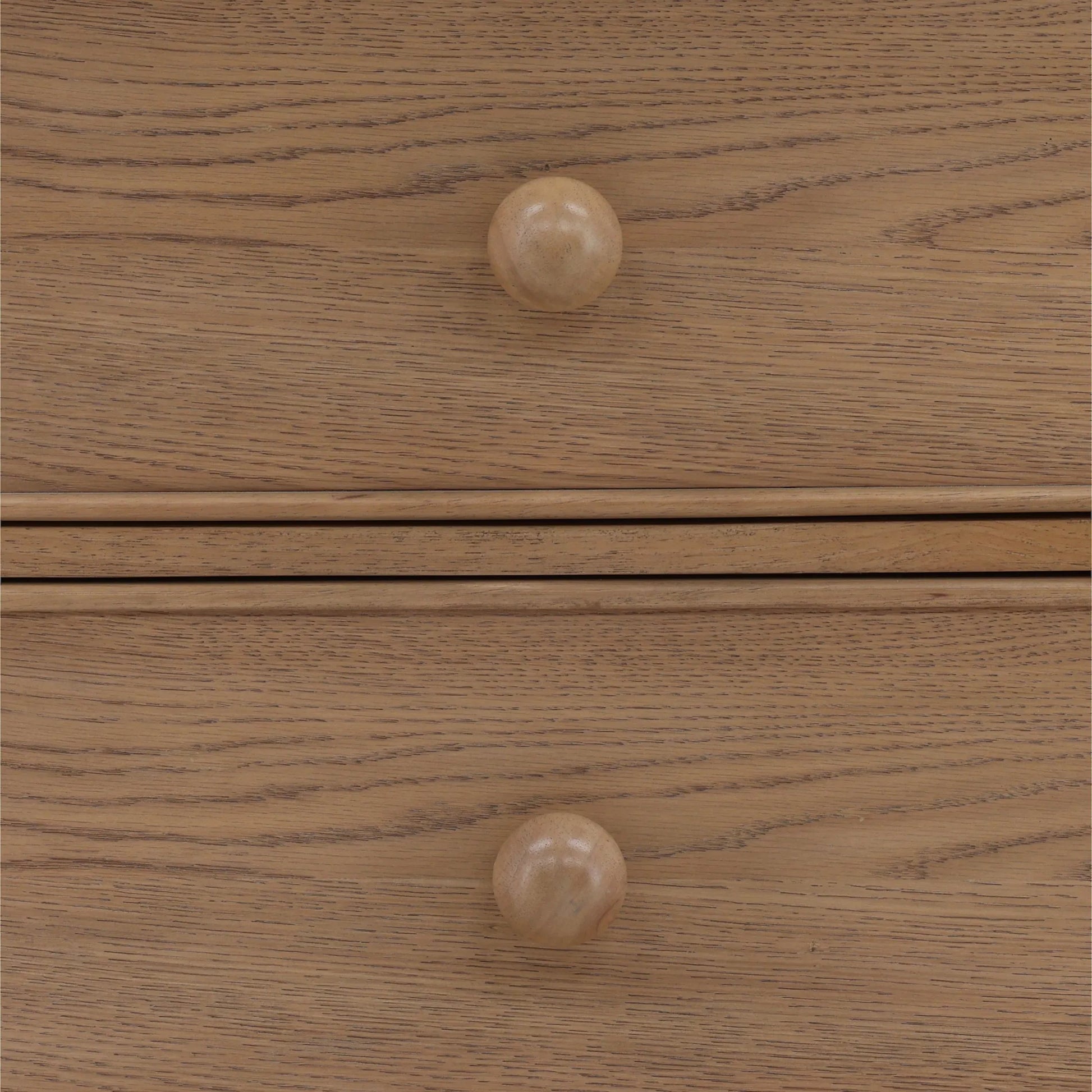 Marcellina Nightstand by Arch & Plane in natural. Made from rubber wood, oak veneer in a transitional style.