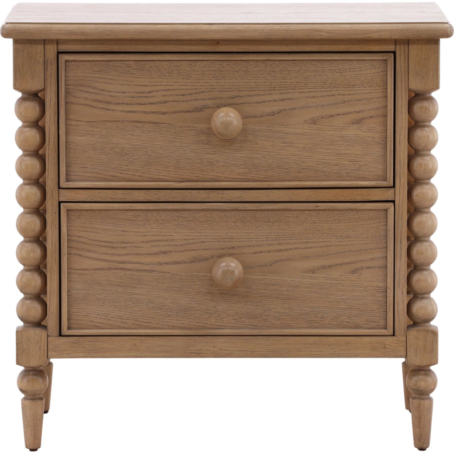 002 SI-2440520 | Additional Silo | Marcellina Nightstand by Arch & Plane in natural. Made from rubber wood, oak veneer in a transitional style.