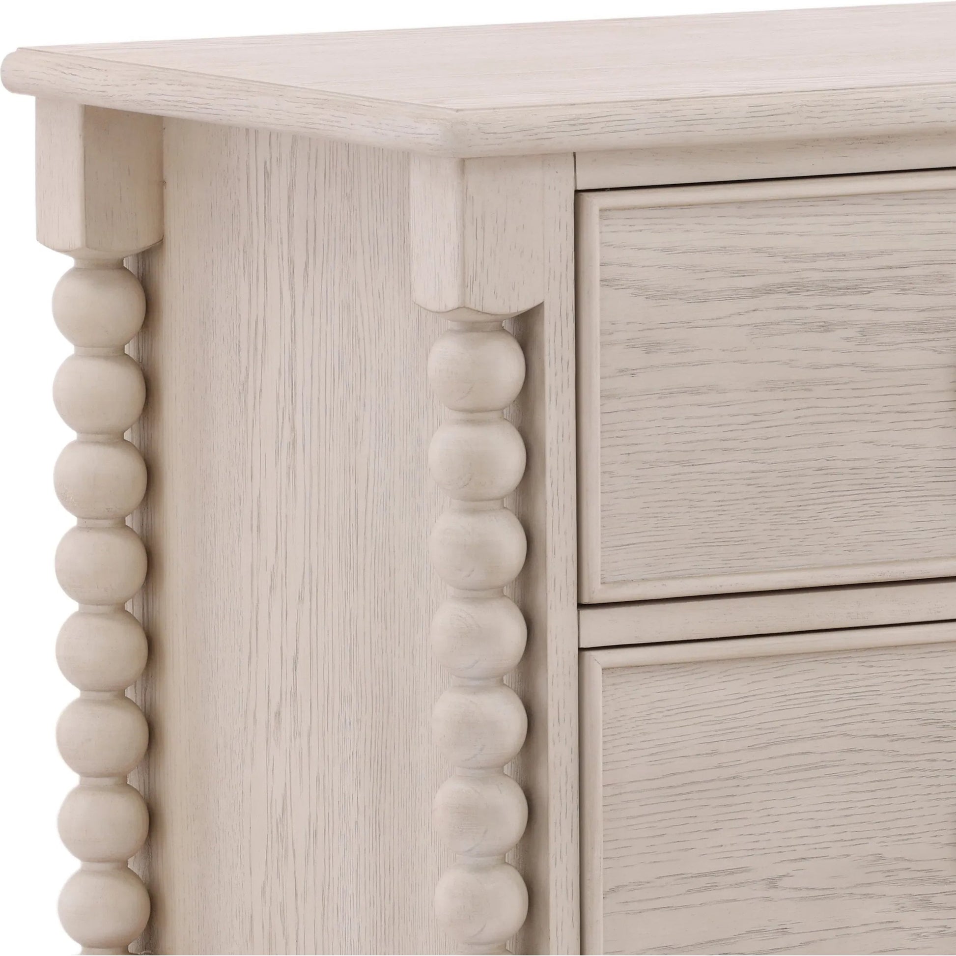 Marcellina Nightstand by Arch & Plane in natural. Made from rubber wood, oak veneer in a transitional style.