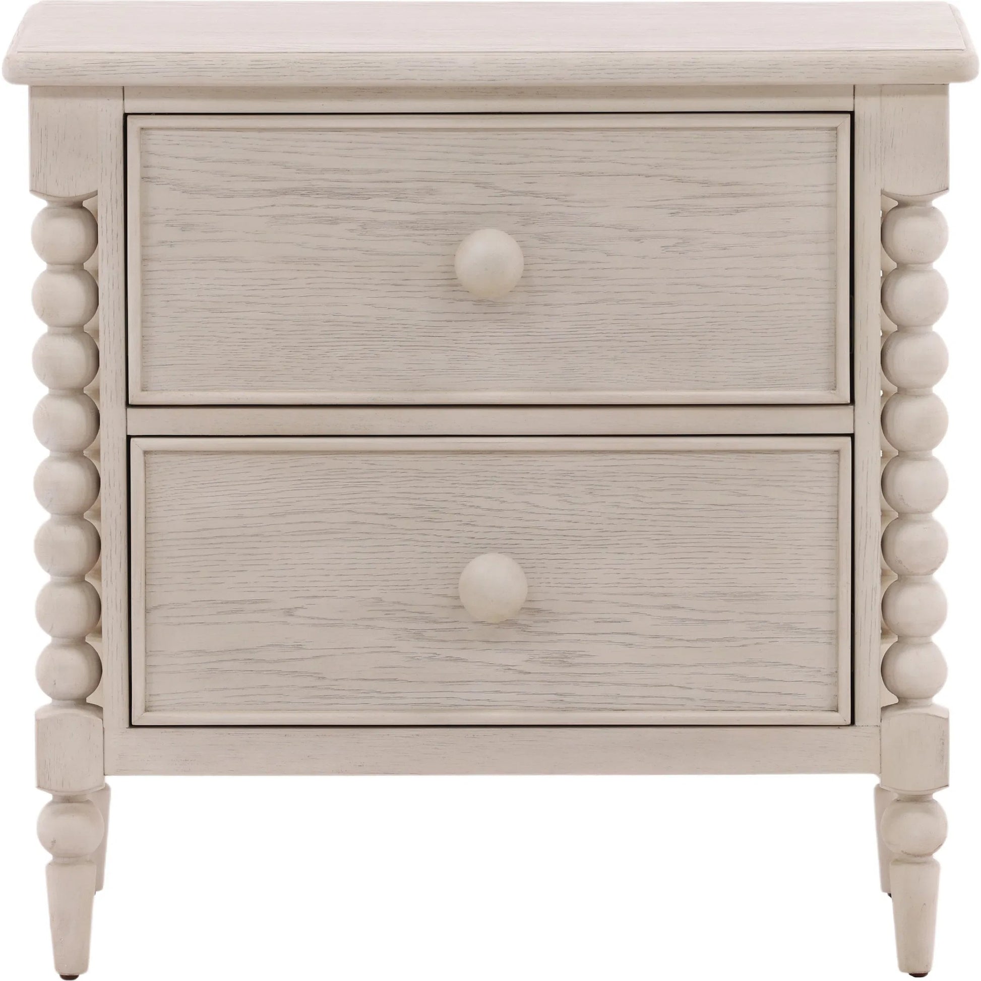 Marcellina Nightstand by Arch & Plane in natural. Made from rubber wood, oak veneer in a transitional style.