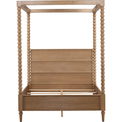 Antionette Bed by Arch & Plane in natural. Made from rubber wood, oak veneer in a unique style.