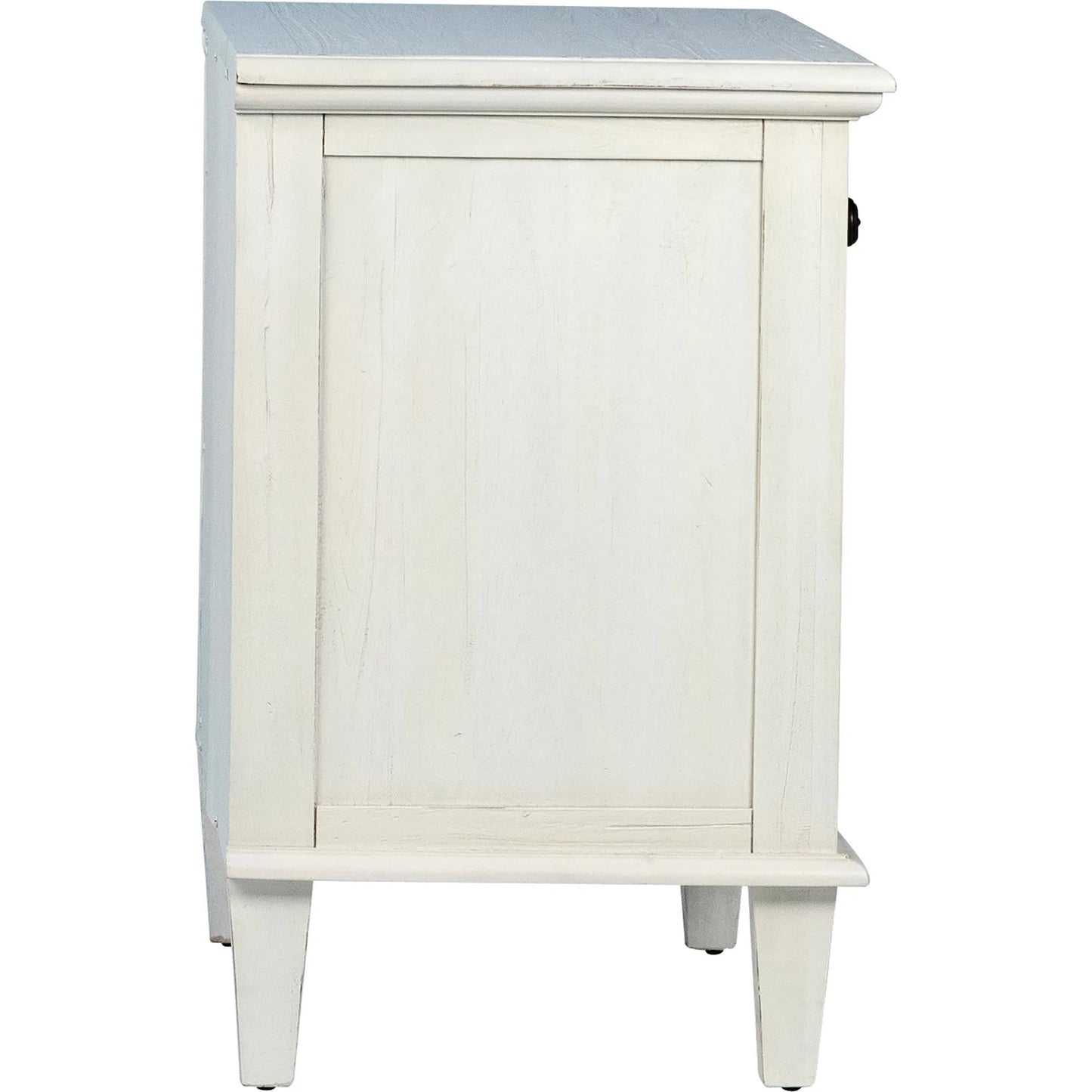 003 SI-1924401 | Additional Silo | Dontae Reclaimed Acacia White-Washed Nightstand by Arch & Plane in white, black and white wash. Made from relaimed acacia in a modern style.