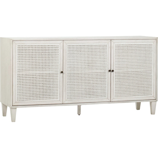 Reclaimed Acacia White-Washed Sideboard by Arch & Plane in whitewash. Made from acacia in a cottage & farmhouse style.