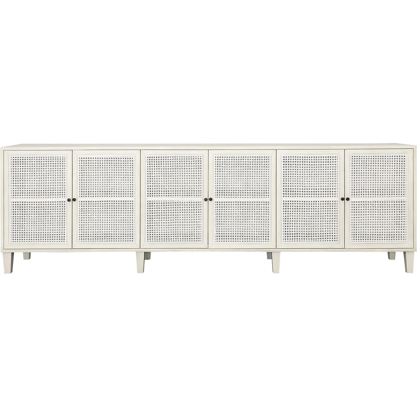 005 SI-2350593 | Additional Silo | Crissy Sideboard by Arch & Plane in whitewash. Made from acacia wood, cane in a transitional style.
