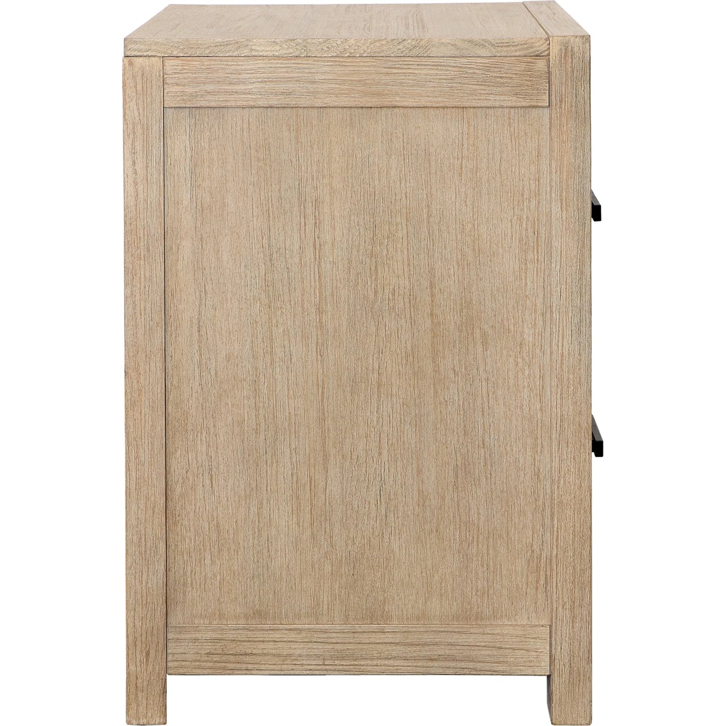 003 SI-2350597 | Additional Silo | Tyrone Double Drawer Nightstand by Arch & Plane in light, grey warm wash finish. Made from solid pine wood, pine veneer in a transitional style.