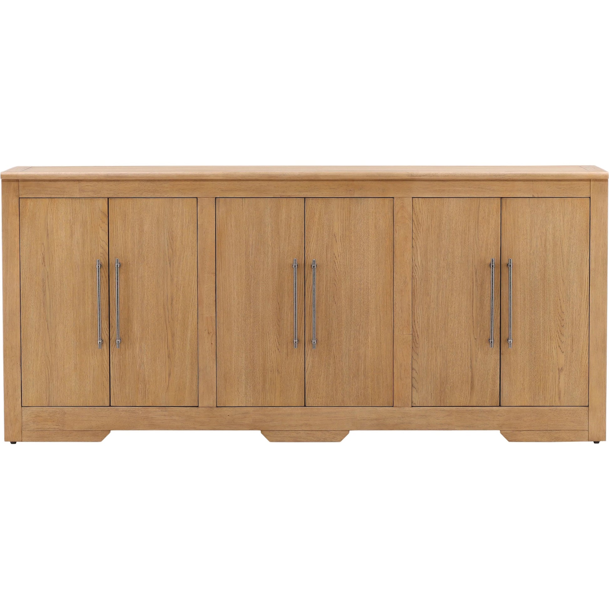 Bree Sideboard by Arch & Plane in natural. Made from rubber wood, oak veneer in a transitional style.