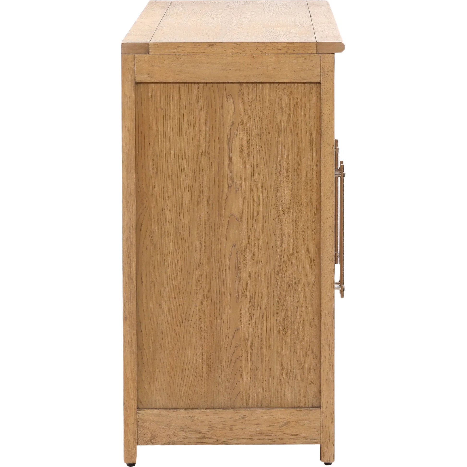 Bree Sideboard by Arch & Plane in natural. Made from rubber wood, oak veneer in a transitional style.