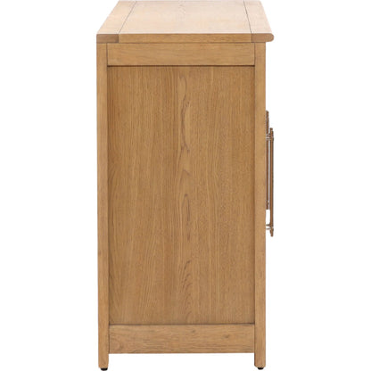 Bree Sideboard by Arch & Plane in natural. Made from rubber wood, oak veneer in a transitional style.