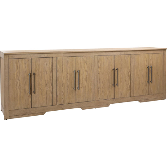 Delacruz Sideboard by Arch & Plane in natural. Made from rubber wood, oak veneer in a unique style.