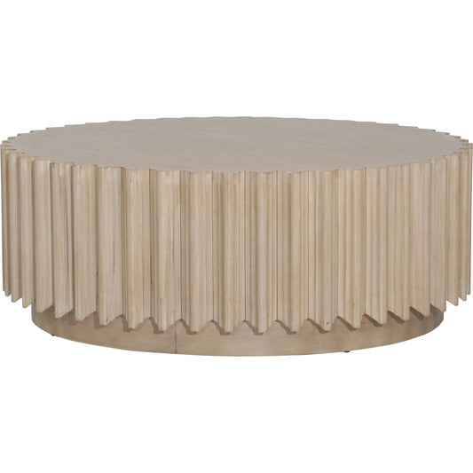 Velma Coffee Table by Arch & Plane in light natural. Made from rubber wood, oak veneer in a unique style.