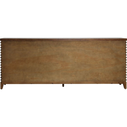 Zulma Sideboard by Arch & Plane in medium brown. Made from acacia wood, veneer in a traditional style.