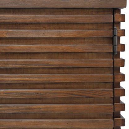 Zulma Sideboard by Arch & Plane in medium brown. Made from acacia wood, veneer in a traditional style.