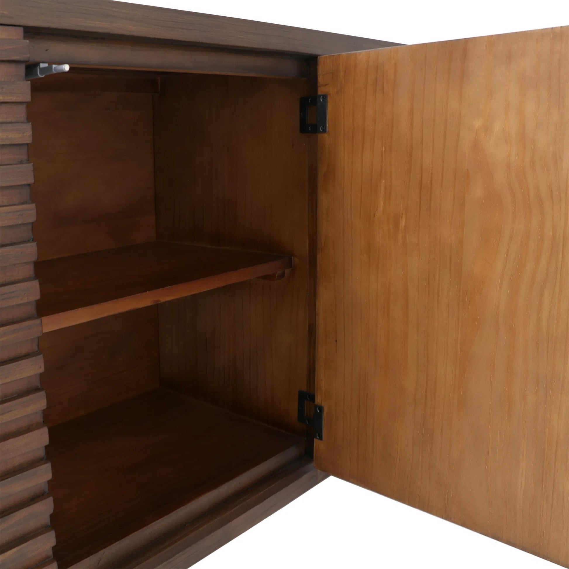Zulma Sideboard by Arch & Plane in medium brown. Made from acacia wood, veneer in a traditional style.