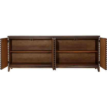 Zulma Sideboard by Arch & Plane in medium brown. Made from acacia wood, veneer in a traditional style.