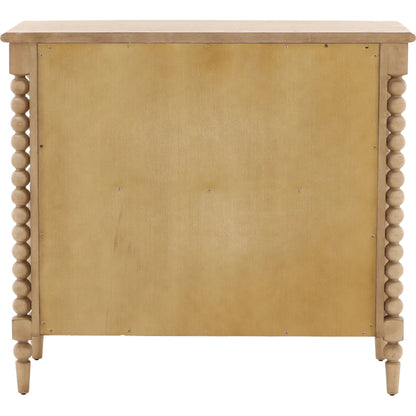 Marcellina Dresser by Arch & Plane in natural. Made from rubber wood, oak veneer in a transitional style.