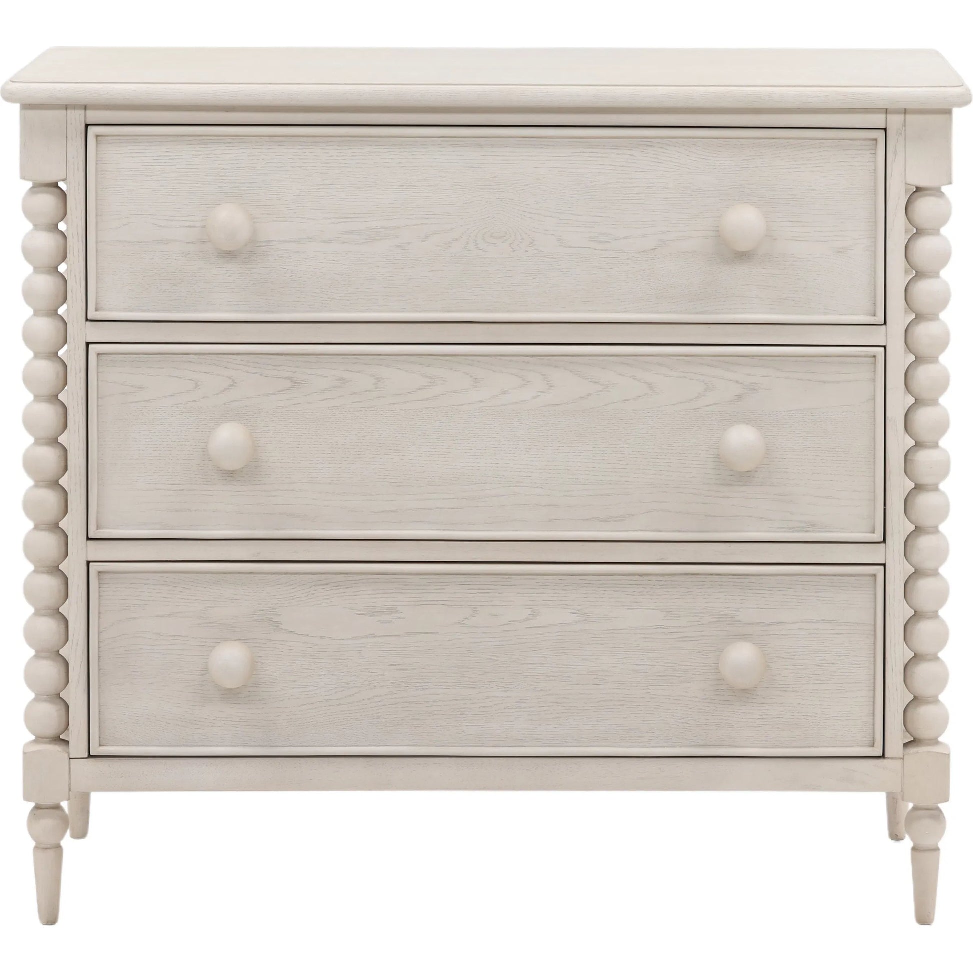 Marcellina Dresser by Arch & Plane in natural. Made from rubber wood, oak veneer in a transitional style.