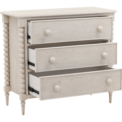 Marcellina Dresser by Arch & Plane in natural. Made from rubber wood, oak veneer in a transitional style.