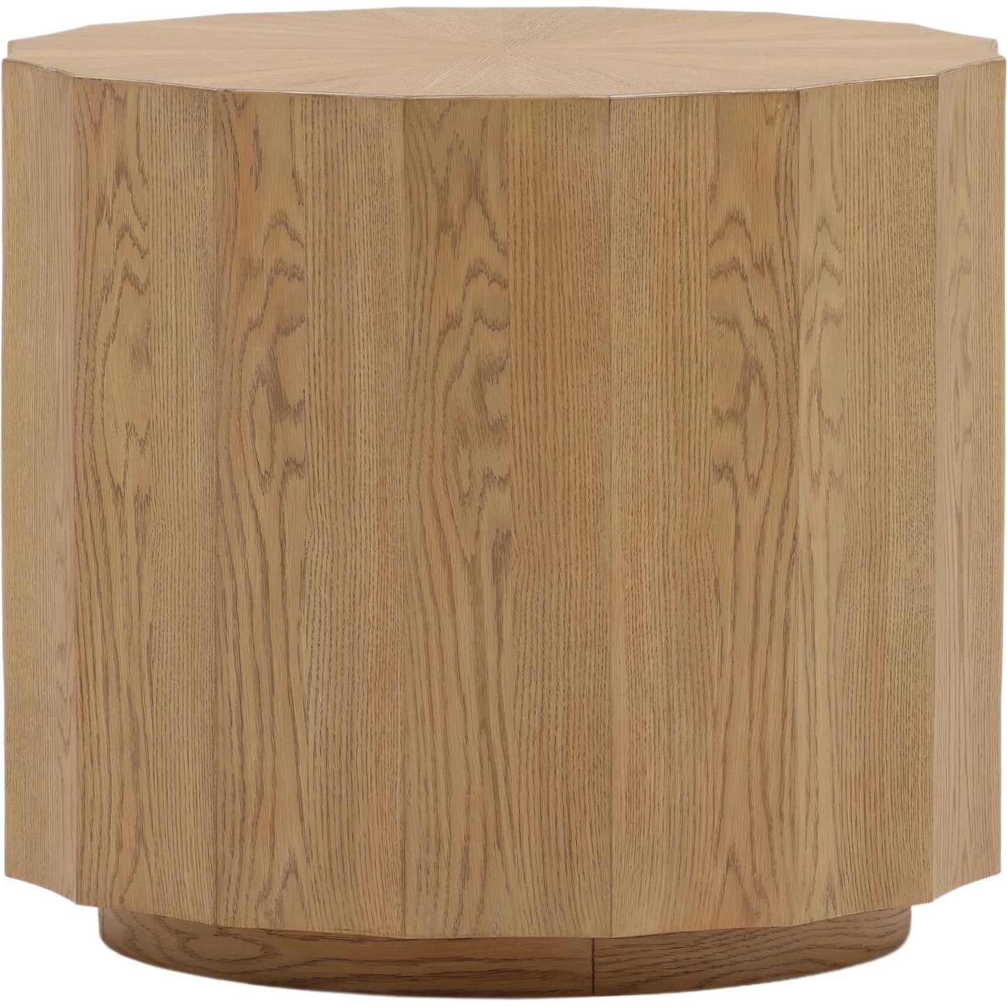 001 SI-2350616 | Primary Silo | Tamera End Table by Arch & Plane in natural. Made from rubber wood, oak veneer in a transitional style.