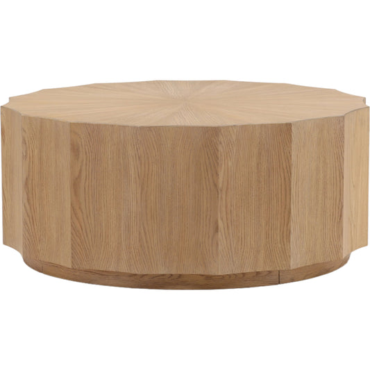 Tamsin Coffee Table by Arch & Plane in natural. Made from rubber wood, oak veneer in a unique style.