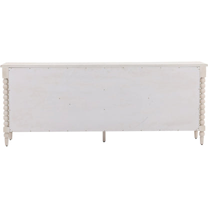 Marcellina Sideboard by Arch & Plane in whitewash. Made from pine wood, oak veneer in a transitional style.